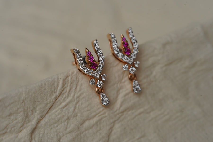 Diamond Earring — front view