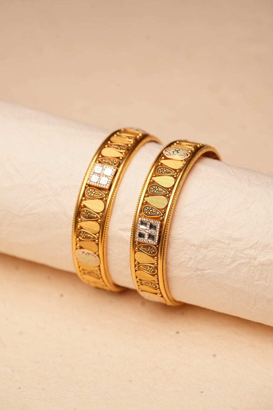 Gold Bangle — front view